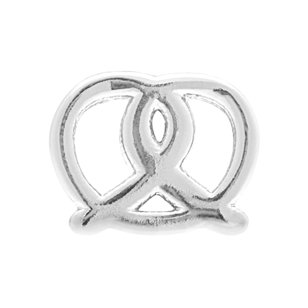 LULU Copenhagen Pretzel boucle d'oreille 1 pièce Ear stud, 1 pcs Silver