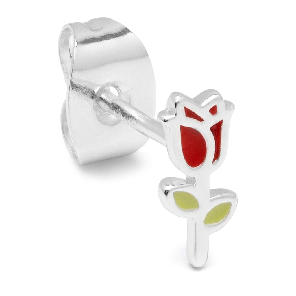 LULU Copenhagen Rose boucle d'oreille 1 pièce Ear stud, 1 pcs Silver Plated