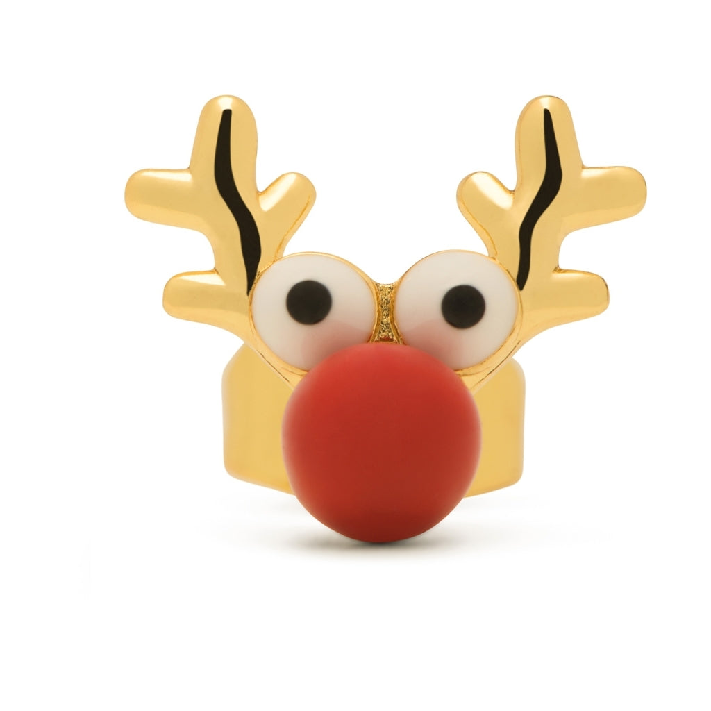 LULU Copenhagen Rudolph earring 1 pcs Ear stud, 1 pcs Gold Plated