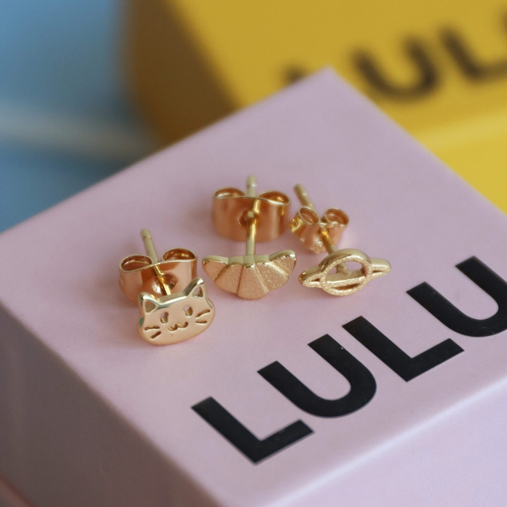 LULU Copenhagen Saturn boucle d'oreille 1 pièce Ear stud, 1 pcs Gold Plated