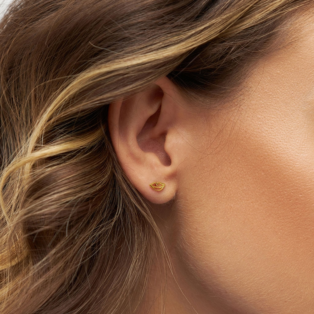LULU Copenhagen Secret boucle d'oreille 1 pièce Ear stud, 1 pcs Gold Plated