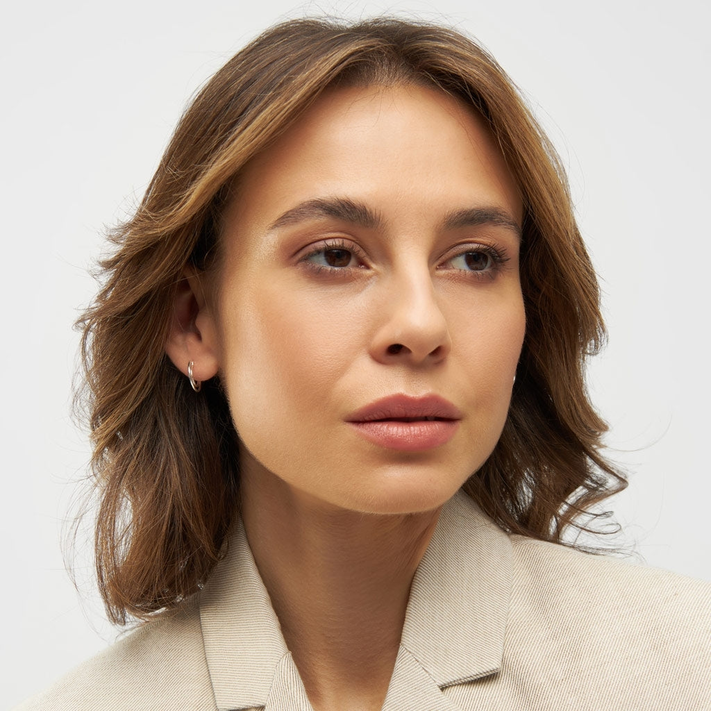 LULU Copenhagen Shape Hoops Paire Hoops Silver Plated
