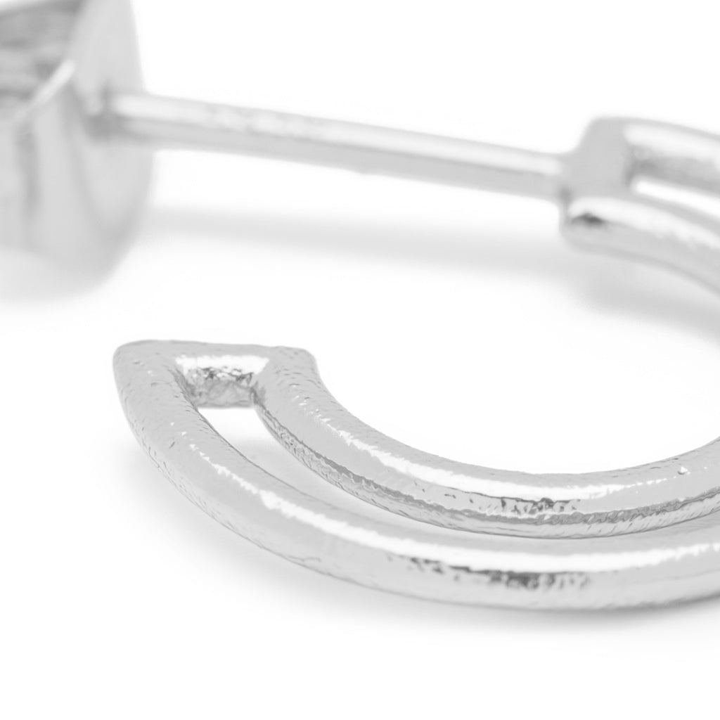 LULU Copenhagen Shape Hoops Paire Hoops Silver Plated