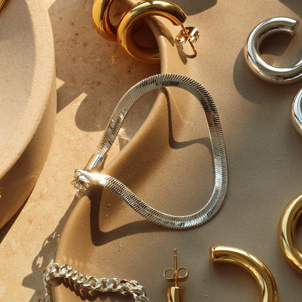 LULU Copenhagen Snake Bracelet argenté Bracelets Silver Plated