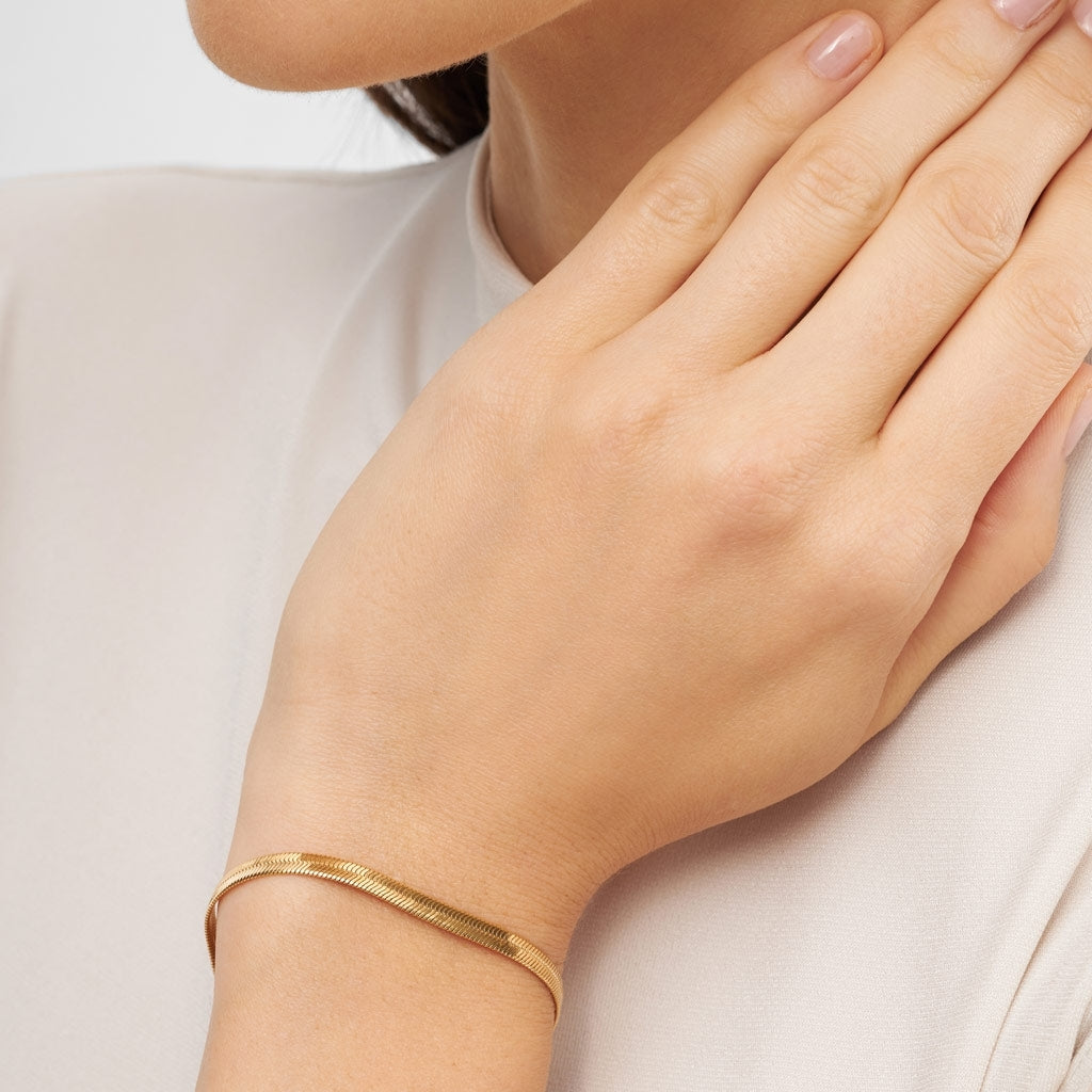 LULU Copenhagen Snake Bracelet plaqué or Bracelets Gold Plated