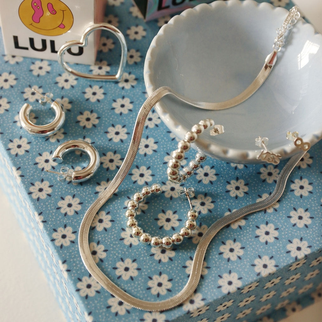 LULU Copenhagen Snake Collier plaqué argent Necklaces Silver Plated