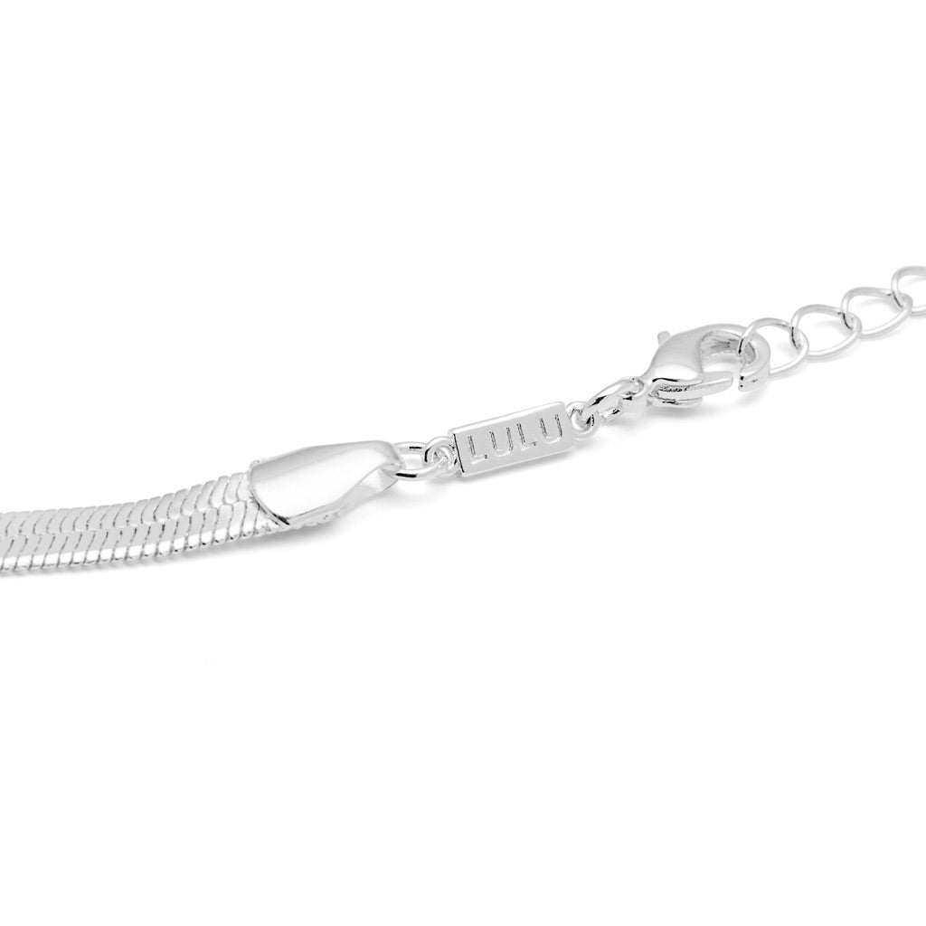 LULU Copenhagen Snake Collier plaqué argent Necklaces Silver Plated