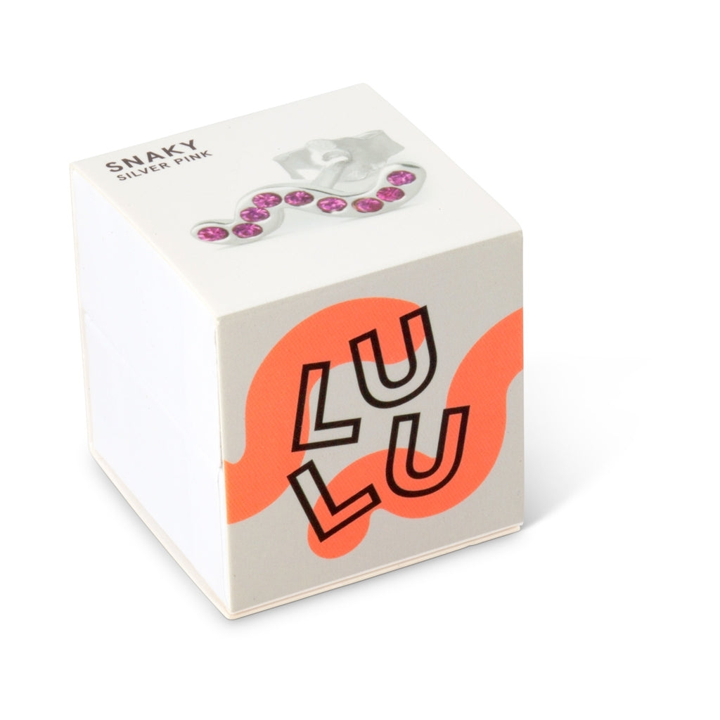 LULU Copenhagen Snaky boucle d'oreille 1 pièce Ear stud, 1 pcs Pink