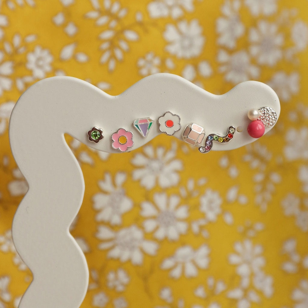 LULU Copenhagen Snaky boucle d'oreille 1 pièce Ear stud, 1 pcs Rainbow