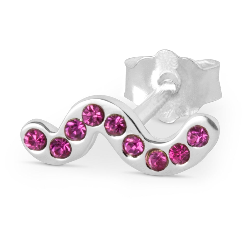 LULU Copenhagen Snaky boucle d'oreille 1 pièce Ear stud, 1 pcs Pink