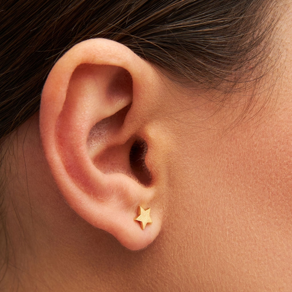 LULU Copenhagen Star boucle d'oreille 1 pièce Ear stud, 1 pcs Gold Plated