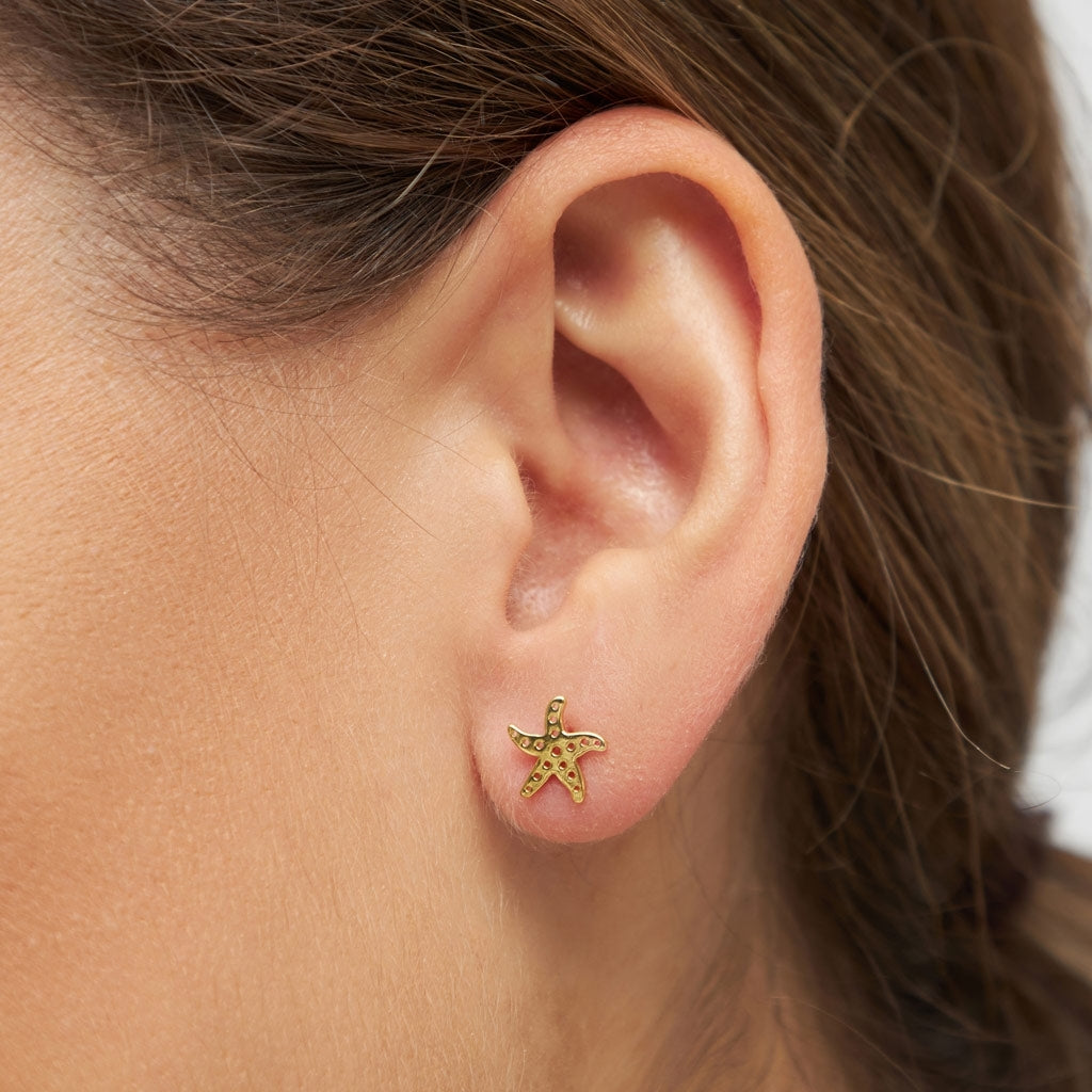 LULU Copenhagen Starfish boucle d'oreille 1 pièce Ear stud, 1 pcs Gold Plated