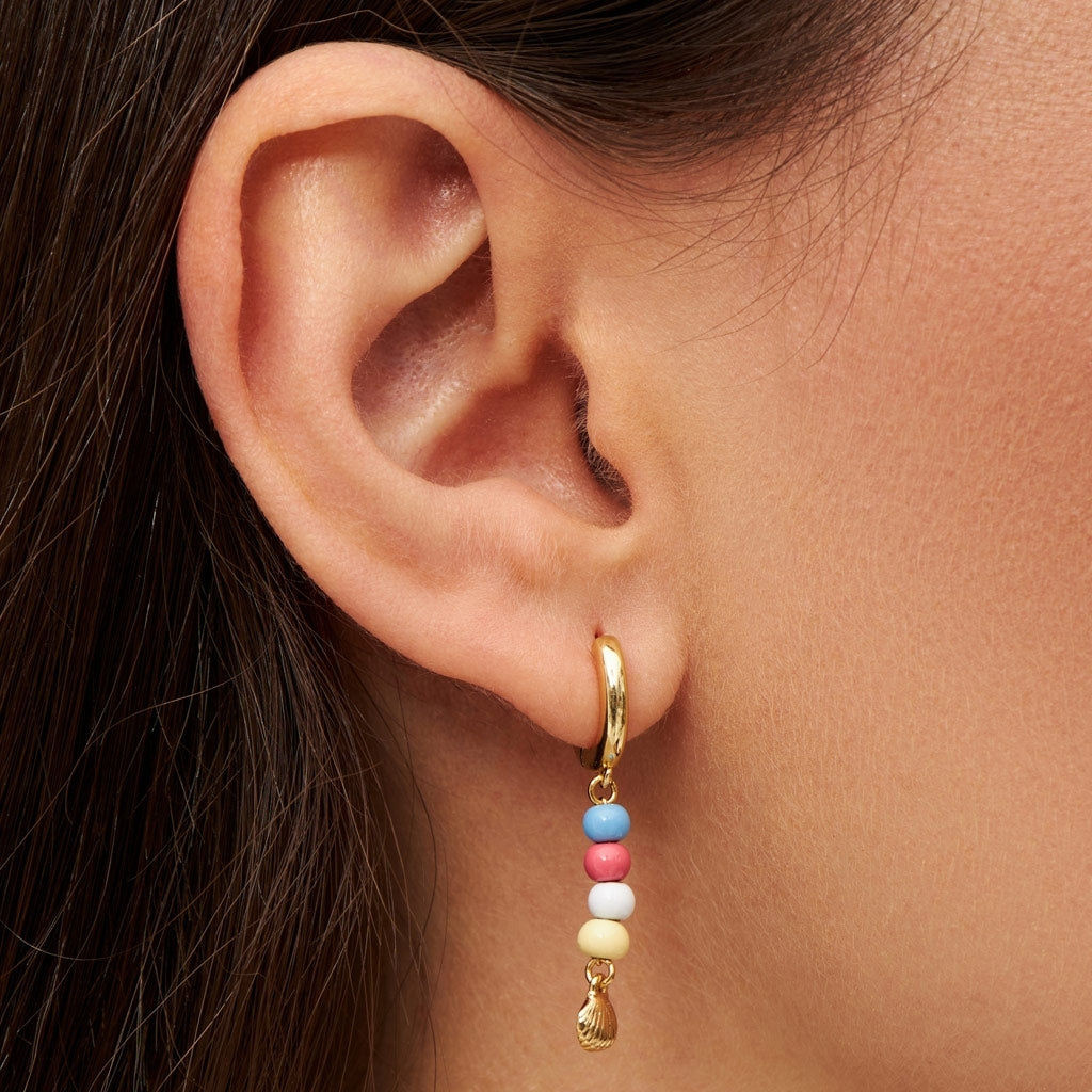 LULU Copenhagen Summer Shell boucle d'oreille 1 pièce Ear stud, 1 pcs Gold Plated