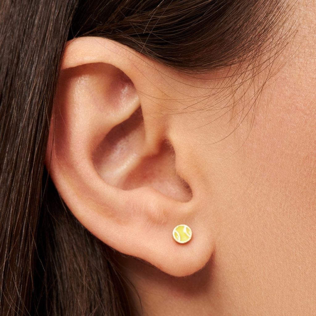 LULU Copenhagen Tennis boucle d'oreille 1 pièce Ear stud, 1 pcs Gold Plated