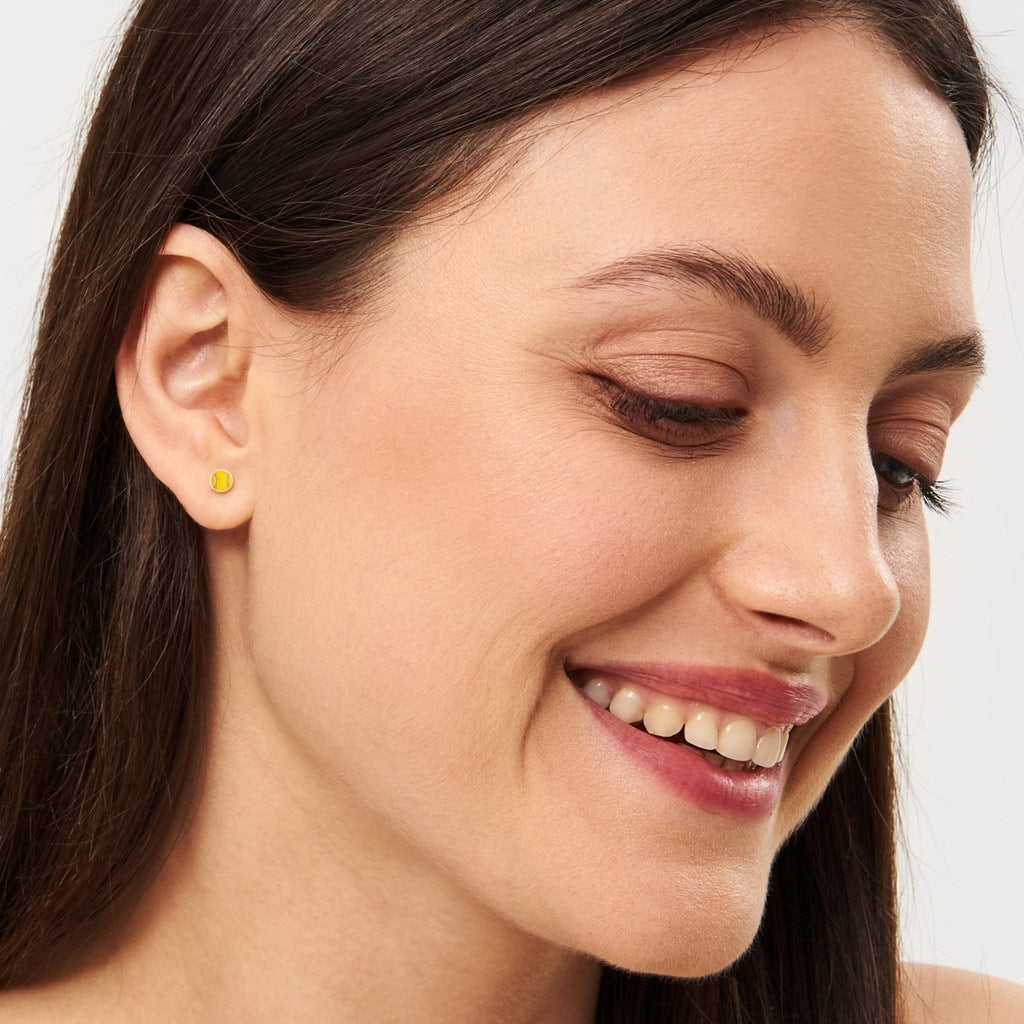 LULU Copenhagen Tennis boucle d'oreille 1 pièce Ear stud, 1 pcs Gold Plated