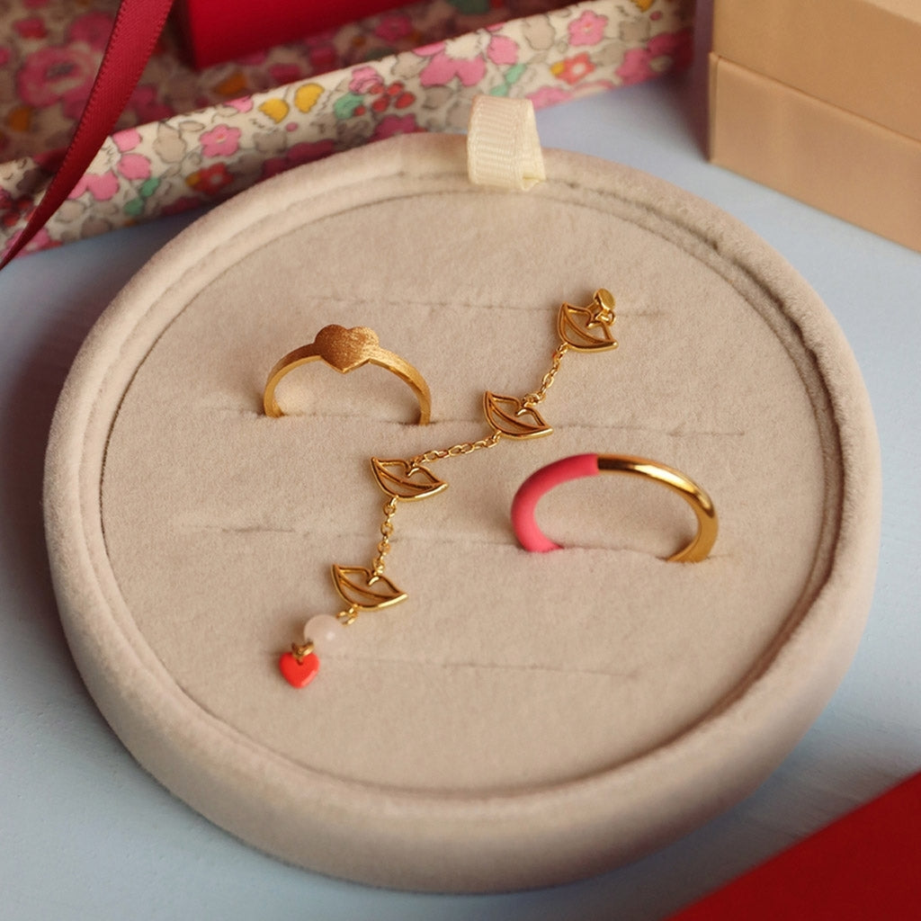 LULU Copenhagen Topping Long 4 Secrets boucle d'oreille 1 pièce Ear stud, 1 pcs Gold Plated