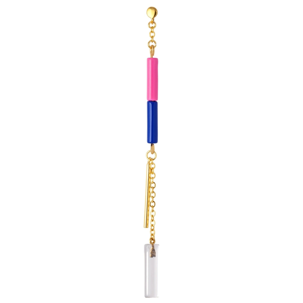 LULU Copenhagen Topping Long Crystal boucle d'oreille 1 pièce Ear stud, 1 pcs Gold Plated