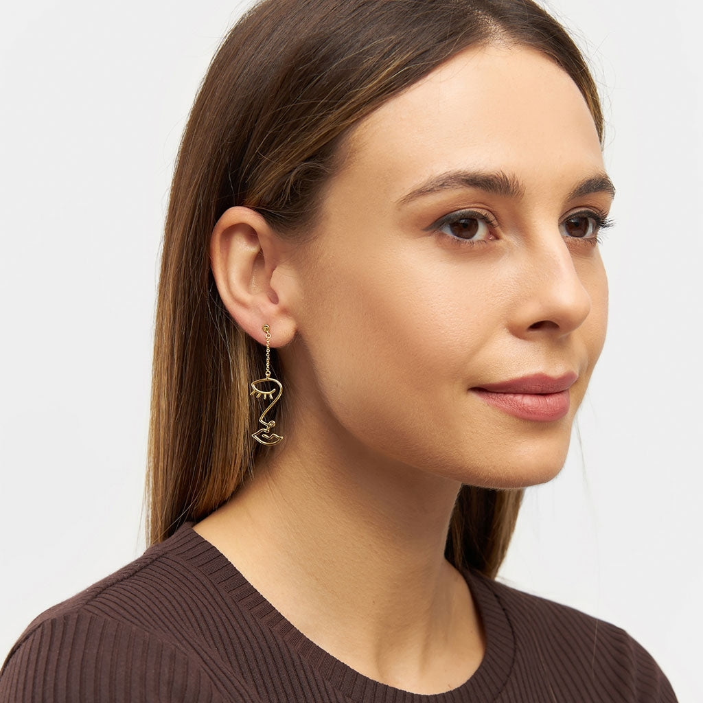 LULU Copenhagen Topping Long Woman boucle d'oreille 1 pièce Ear stud, 1 pcs Gold Plated