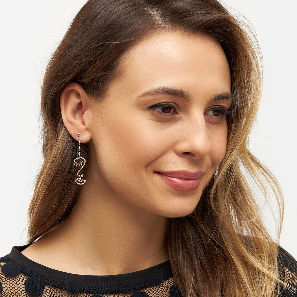 LULU Copenhagen Topping Long Woman boucle d'oreille 1 pièce Ear stud, 1 pcs Silver Plated