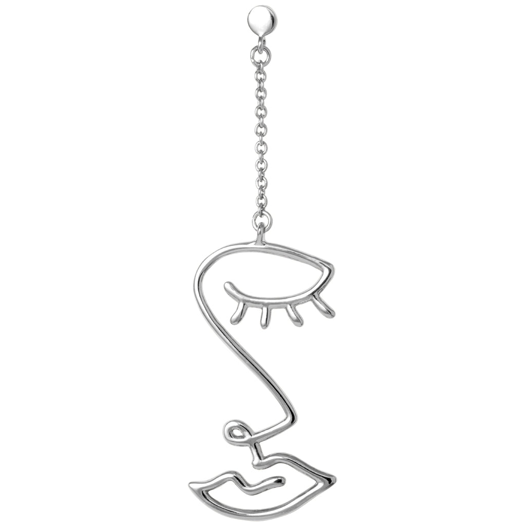 LULU Copenhagen Topping Long Woman boucle d'oreille 1 pièce Ear stud, 1 pcs Silver Plated