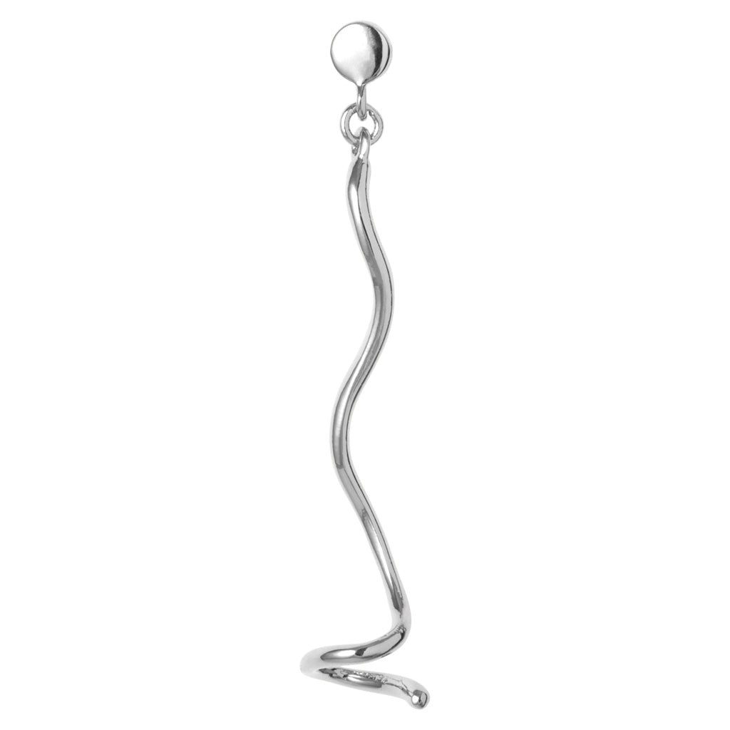 LULU Copenhagen Topping Short Swirl boucle d'oreille 1 pièce Ear stud, 1 pcs Silver Plated