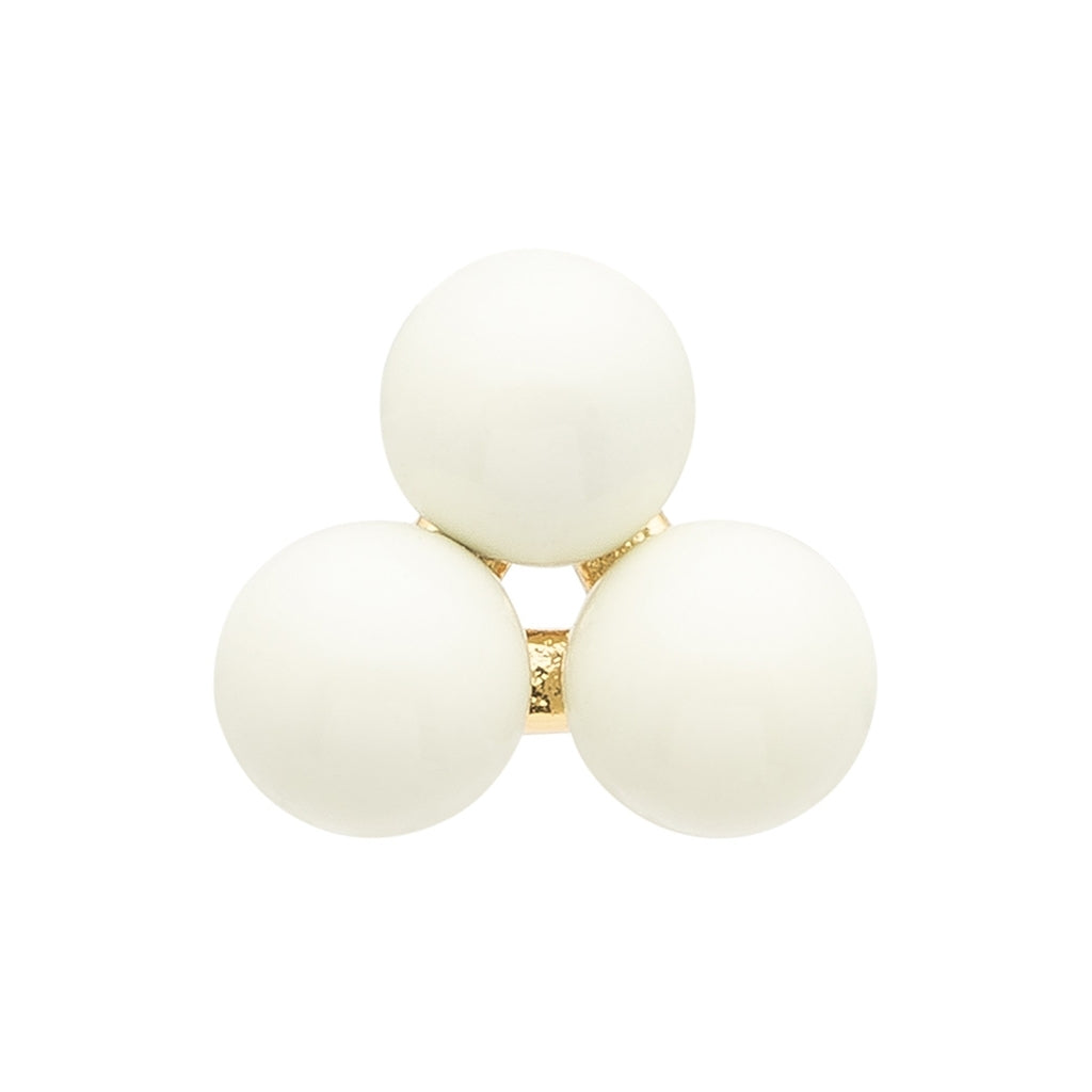 LULU Copenhagen Trio boucle d'oreille 1 pièce Ear stud, 1 pcs Coconut Milk