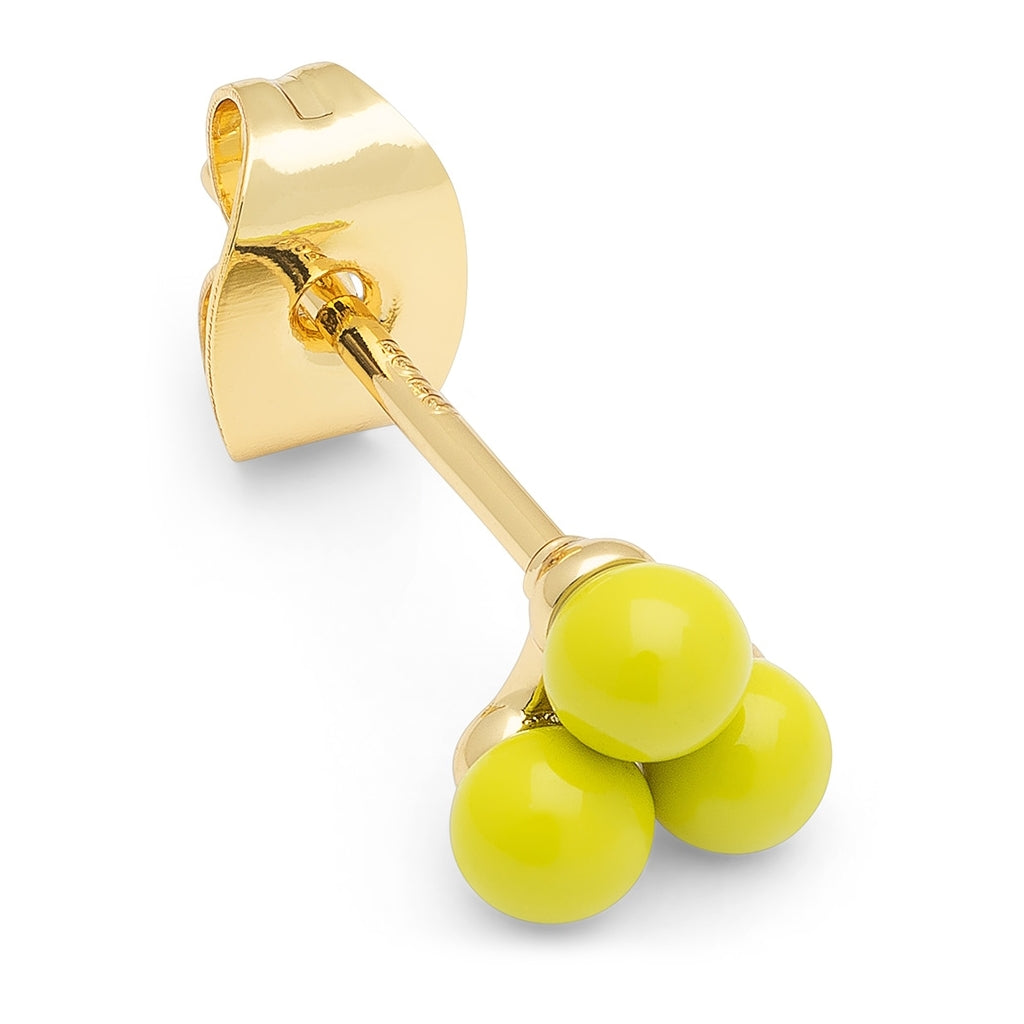 LULU Copenhagen Trio boucle d'oreille 1 pièce Ear stud, 1 pcs Wild Lime