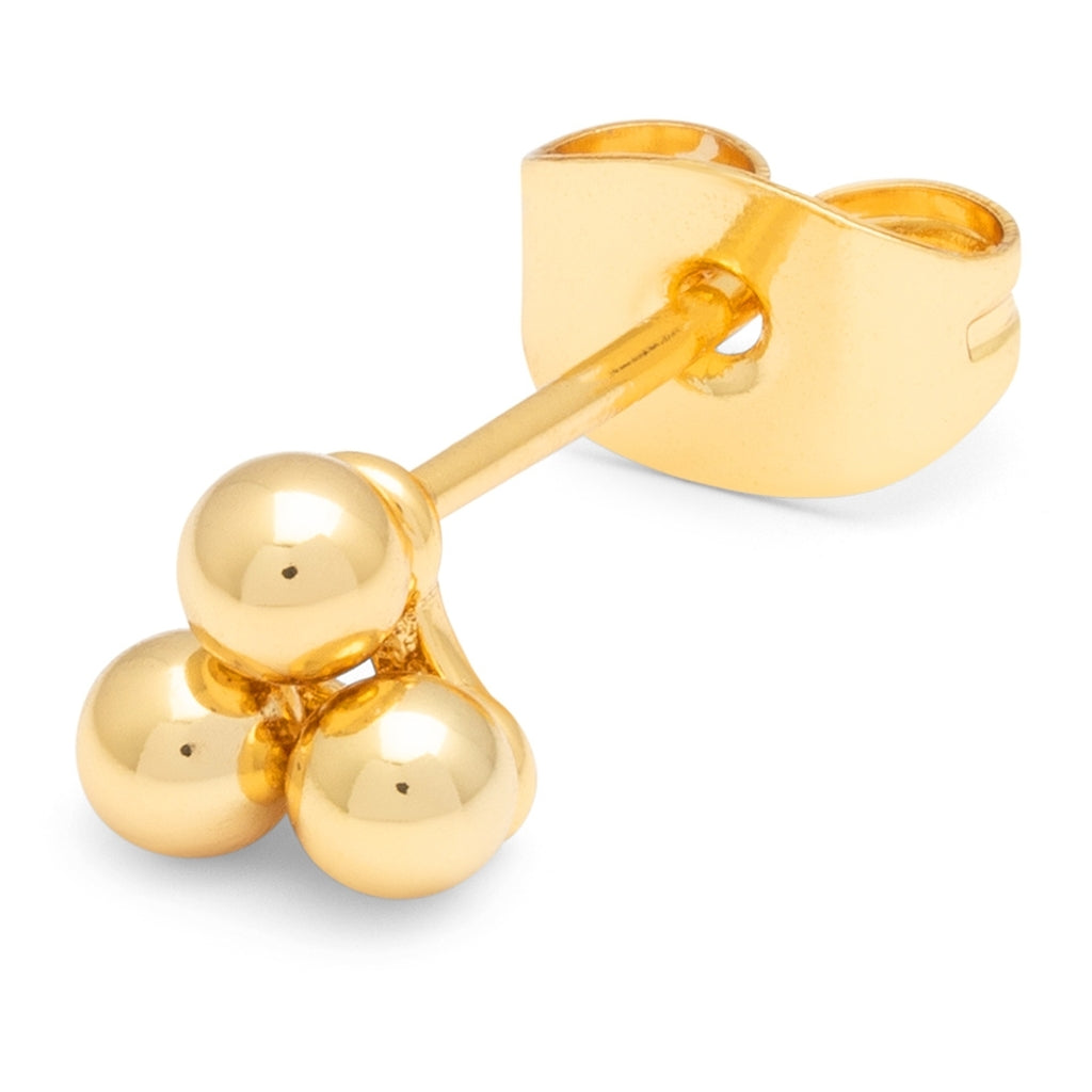 LULU Copenhagen Trio boucle d'oreille 1 pièce Ear stud, 1 pcs Gold Plated