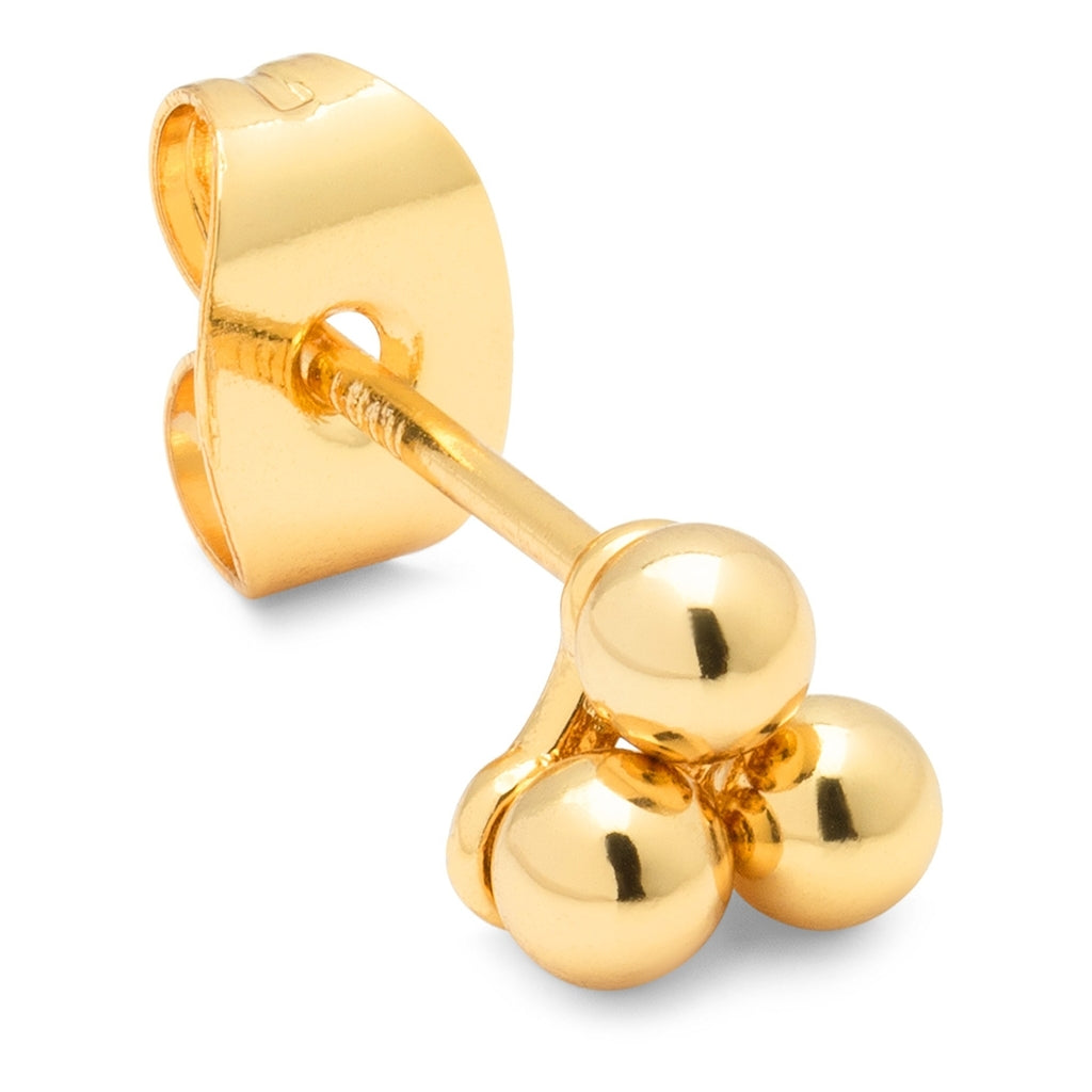 LULU Copenhagen Trio boucle d'oreille 1 pièce Ear stud, 1 pcs Gold Plated