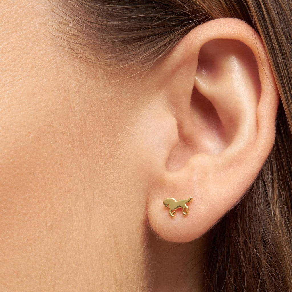 LULU Copenhagen Wild Horse boucle d'oreille 1 pièce Ear stud, 1 pcs Gold Plated