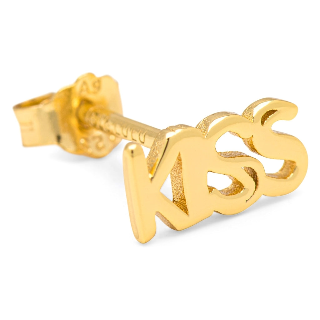 LULU Copenhagen Word Kiss boucle d'oreille 1 pièce Ear stud, 1 pcs Gold Plated