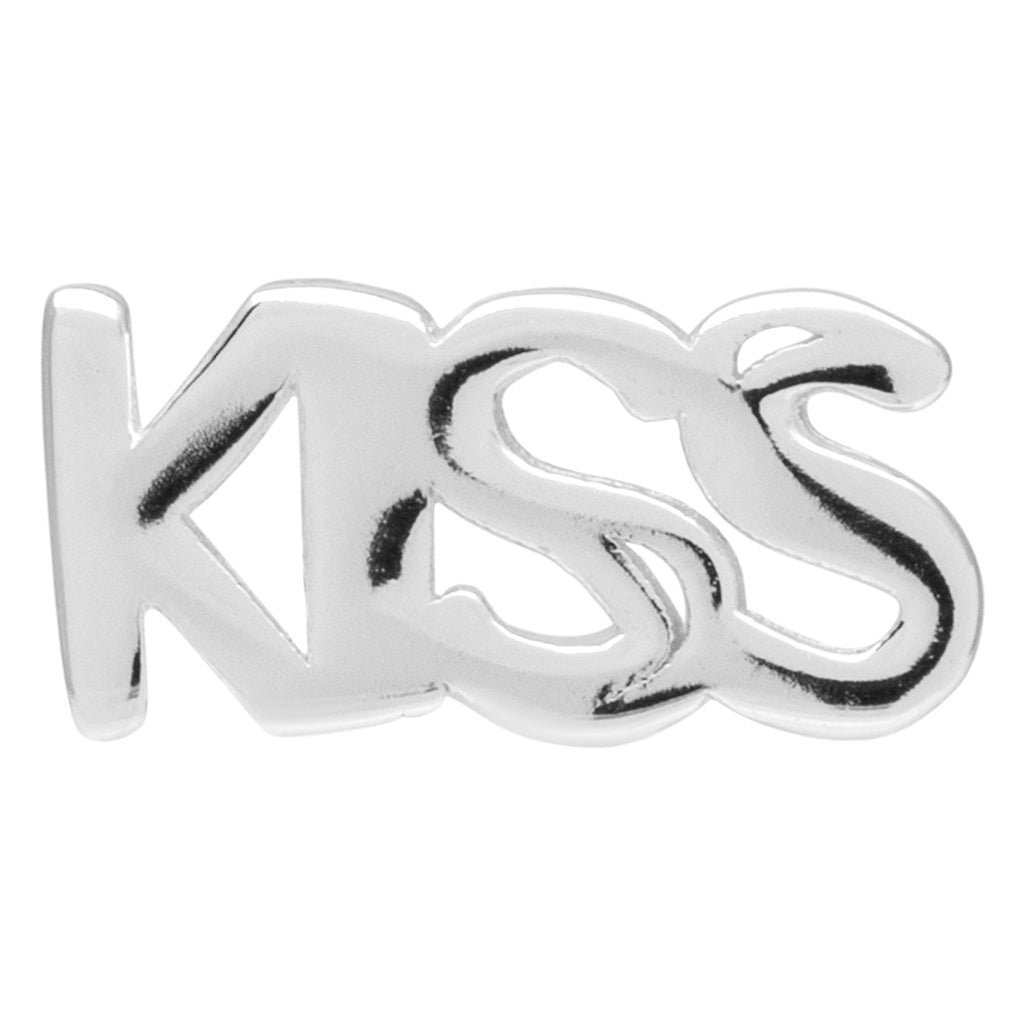 LULU Copenhagen Word Kiss boucle d'oreille 1 pièce Ear stud, 1 pcs Silver