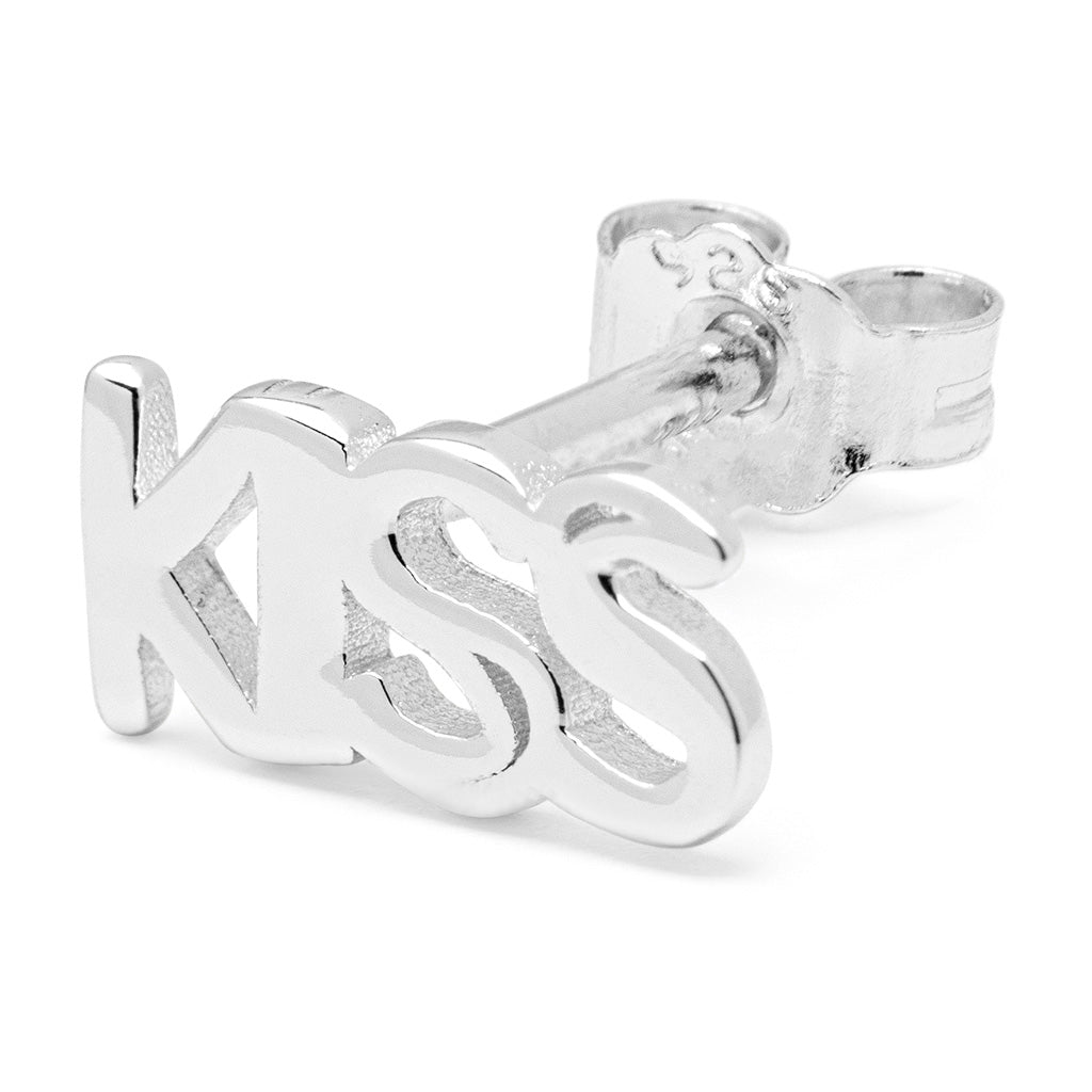 LULU Copenhagen Word Kiss boucle d'oreille 1 pièce Ear stud, 1 pcs Silver