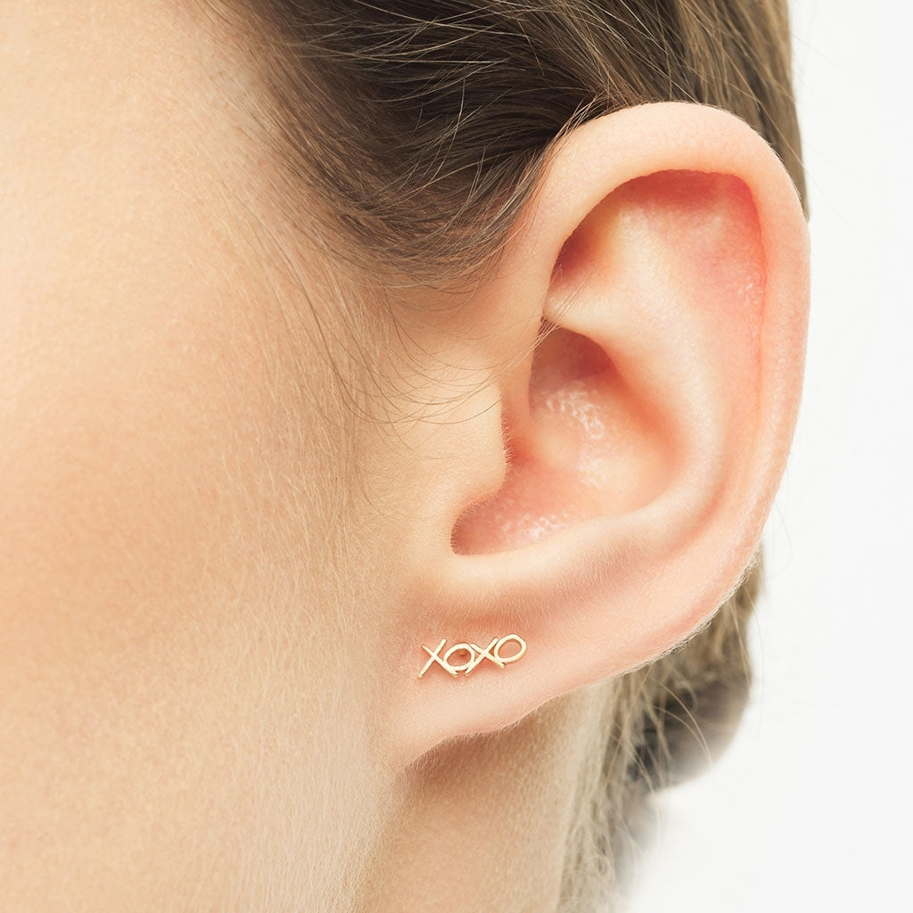 LULU Copenhagen XOXO 1 pièce Ear stud, 1 pcs Gold Plated