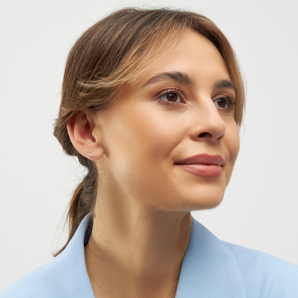 LULU Copenhagen Zen boucle d'oreille 1 pièce Ear stud, 1 pcs Silver Plated