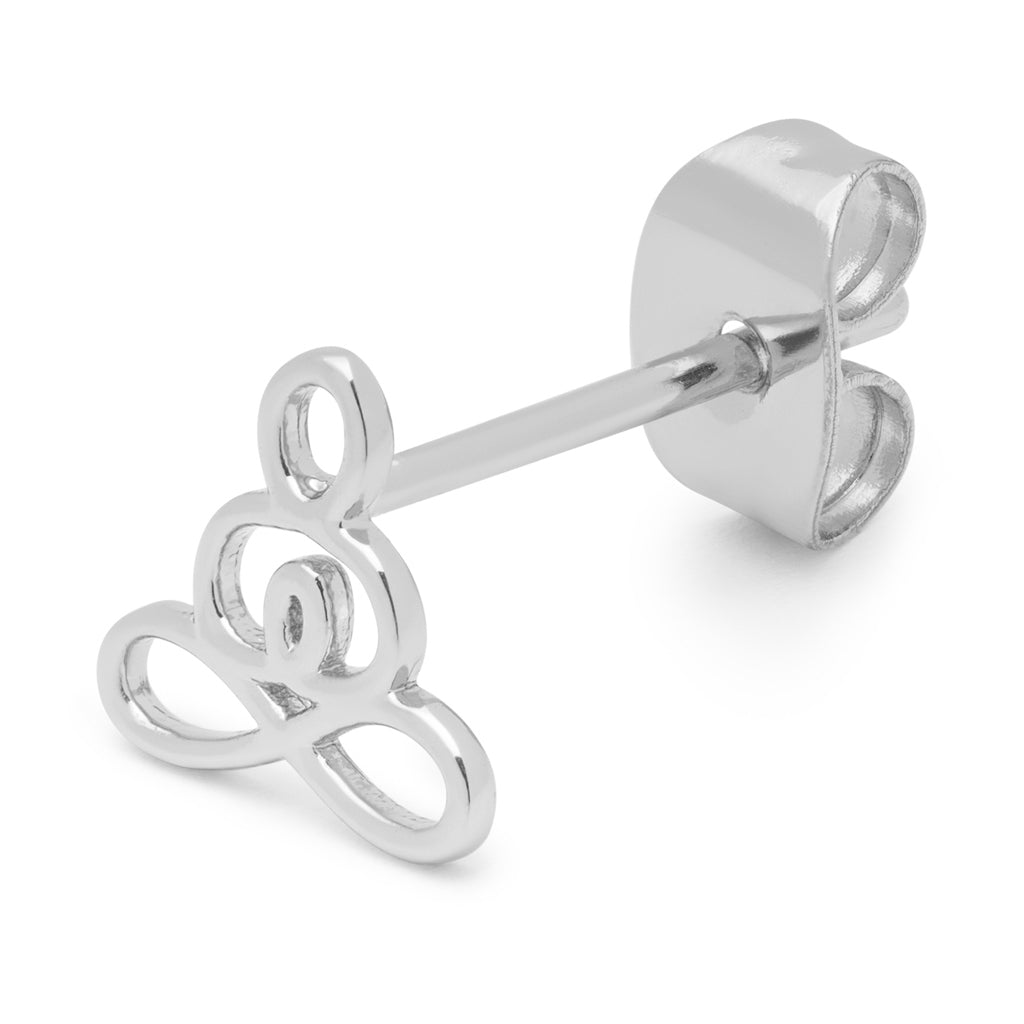 LULU Copenhagen Zen boucle d'oreille 1 pièce Ear stud, 1 pcs Silver Plated