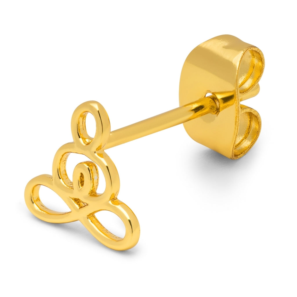 LULU Copenhagen Zen boucle d'oreille 1 pièce Ear stud, 1 pcs Gold Plated
