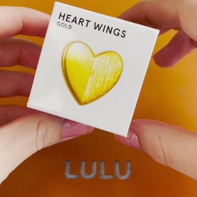 LULU Copenhagen Heart Wings boucle d'oreille 1 pièce Ear stud, 1 pcs Silver