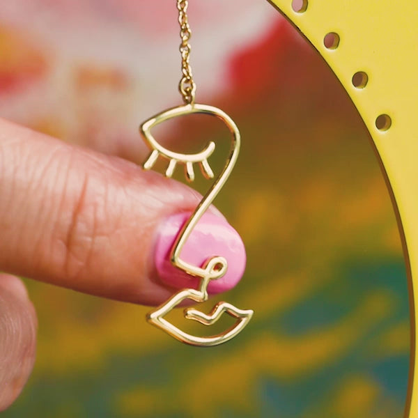 LULU Copenhagen Topping Long Woman boucle d'oreille 1 pièce Ear stud, 1 pcs Gold Plated - Video preview