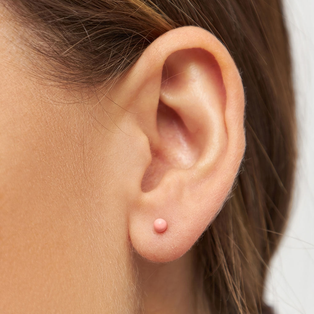 LULU Copenhagen Color Ball boucle d'oreille 1 pièce Ear stud, 1 pcs Burnt Coral