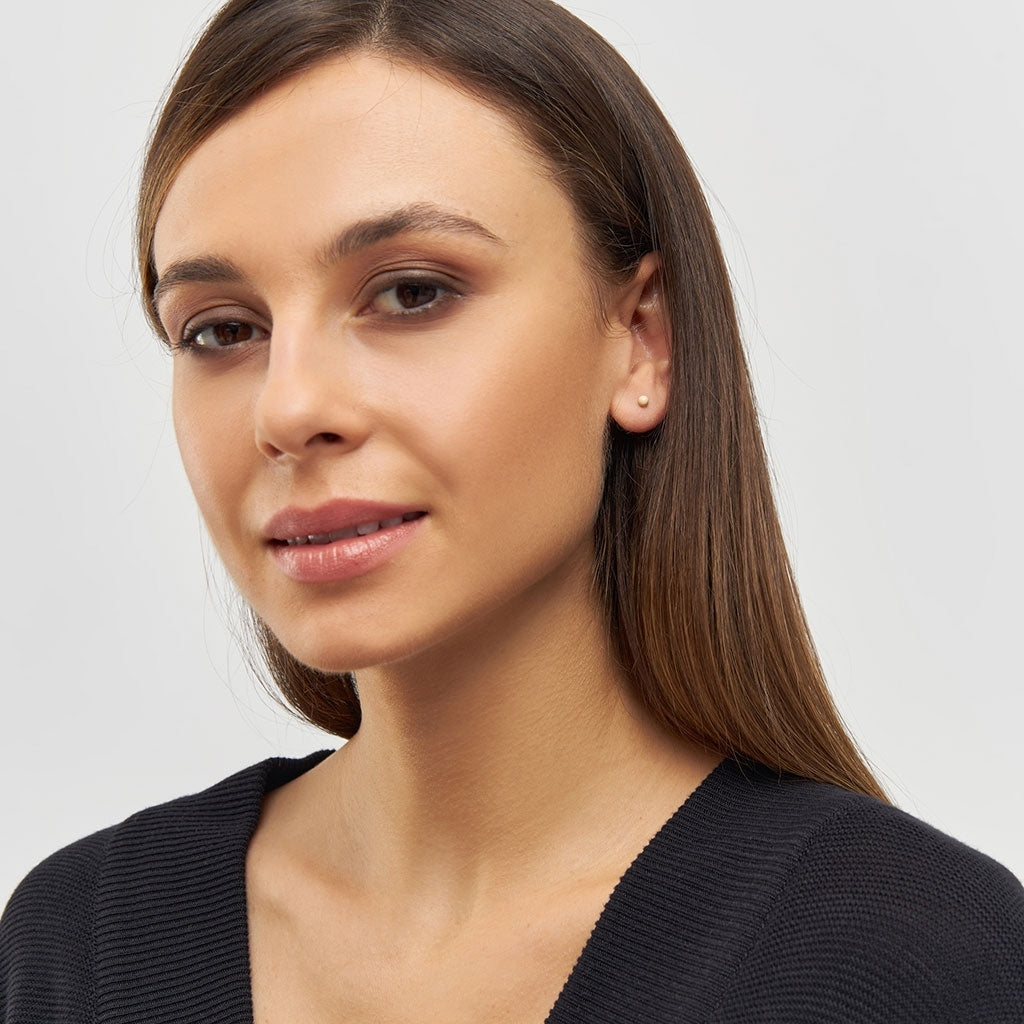 LULU Copenhagen Color Ball boucle d'oreille 1 pièce Ear stud, 1 pcs Buttercream