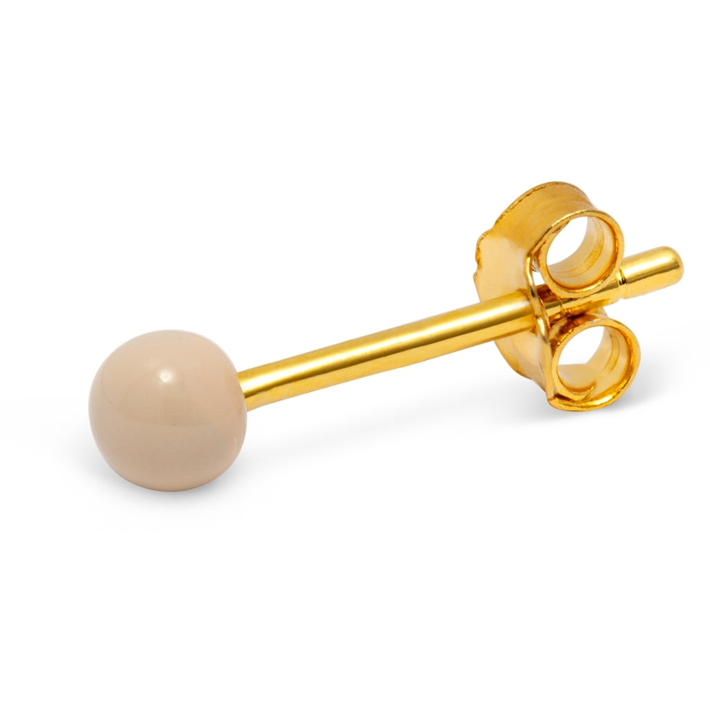 LULU Copenhagen Color Ball boucle d'oreille 1 pièce Ear stud, 1 pcs Buttercream