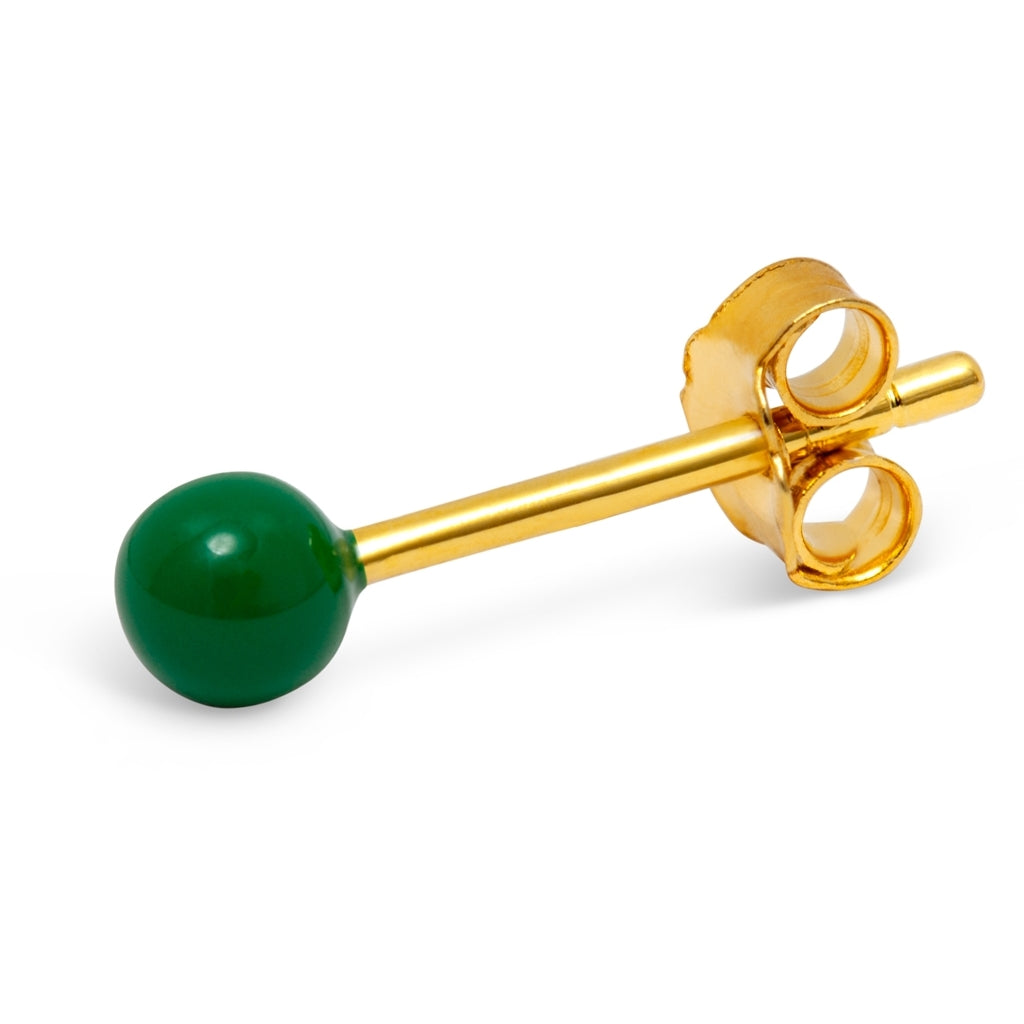 LULU Copenhagen Color Ball boucle d'oreille 1 pièce Ear stud, 1 pcs Green