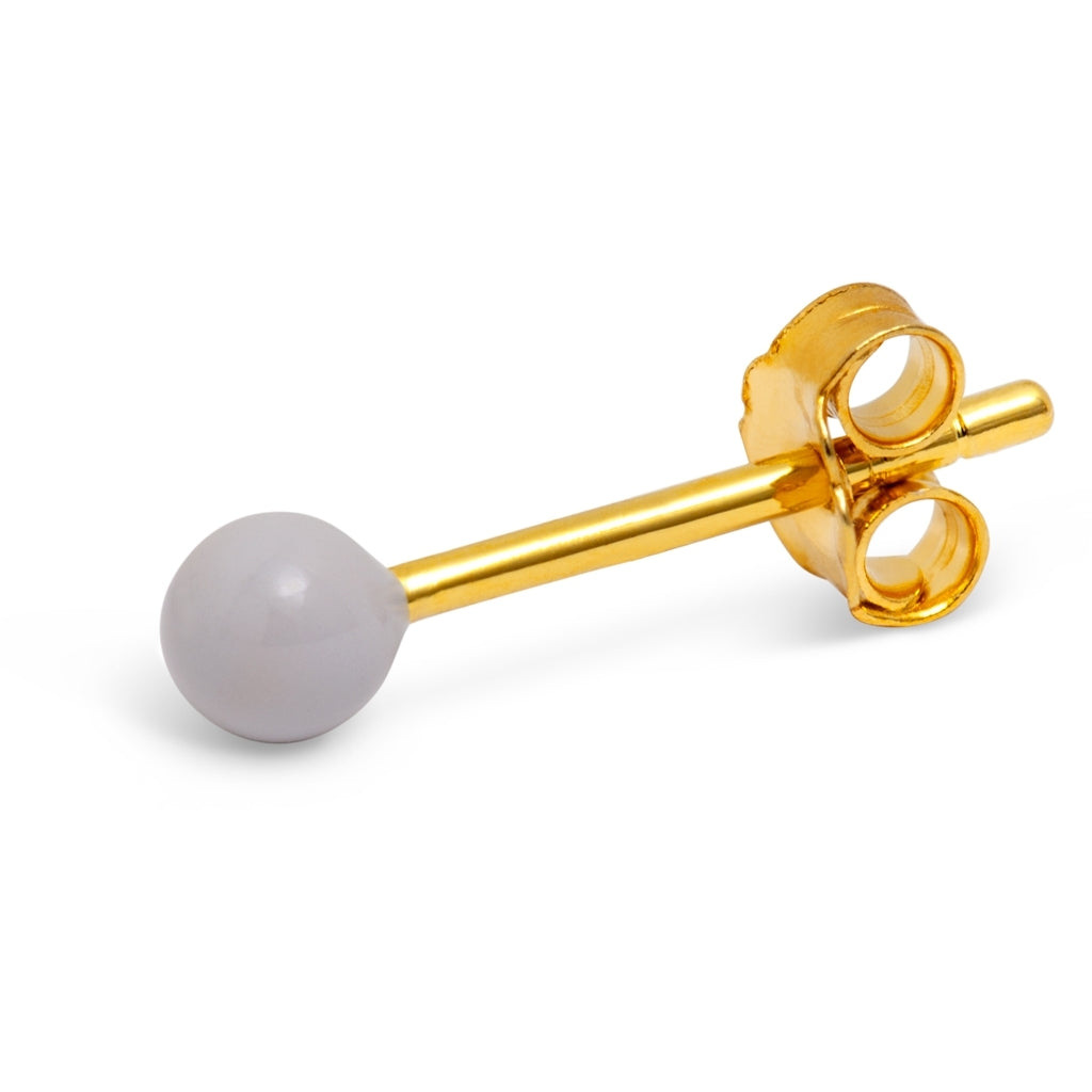 LULU Copenhagen Color Ball boucle d'oreille 1 pièce Ear stud, 1 pcs Grey