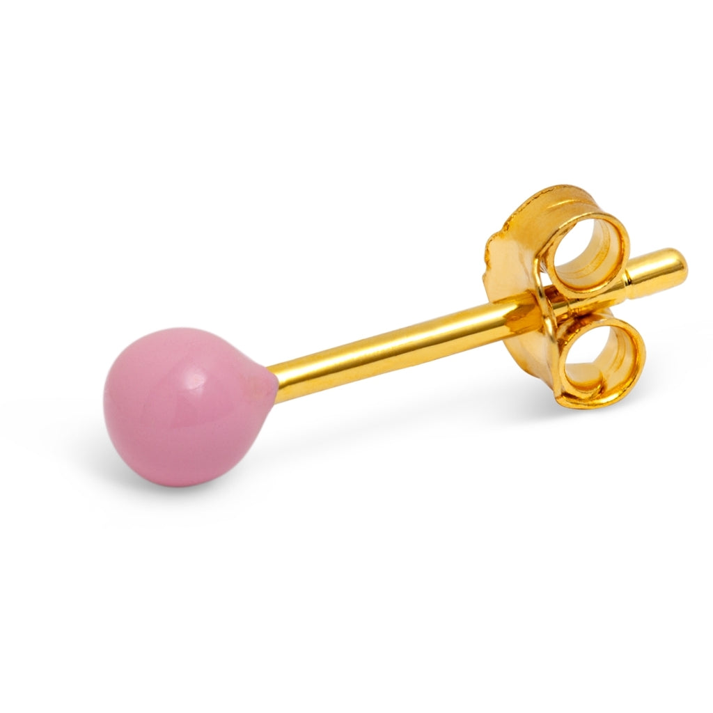 LULU Copenhagen Color Ball boucle d'oreille 1 pièce Ear stud, 1 pcs Light pink