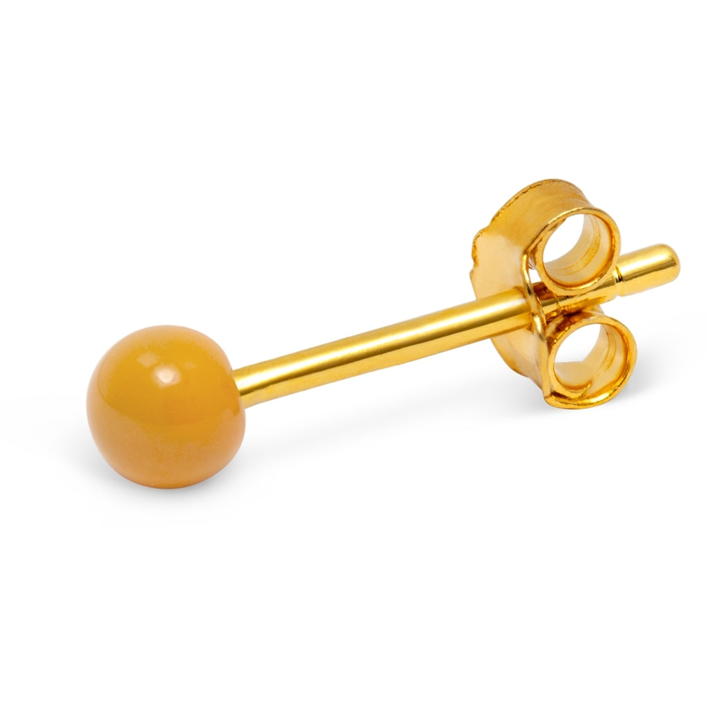 LULU Copenhagen Color Ball boucle d'oreille 1 pièce Ear stud, 1 pcs Marigold