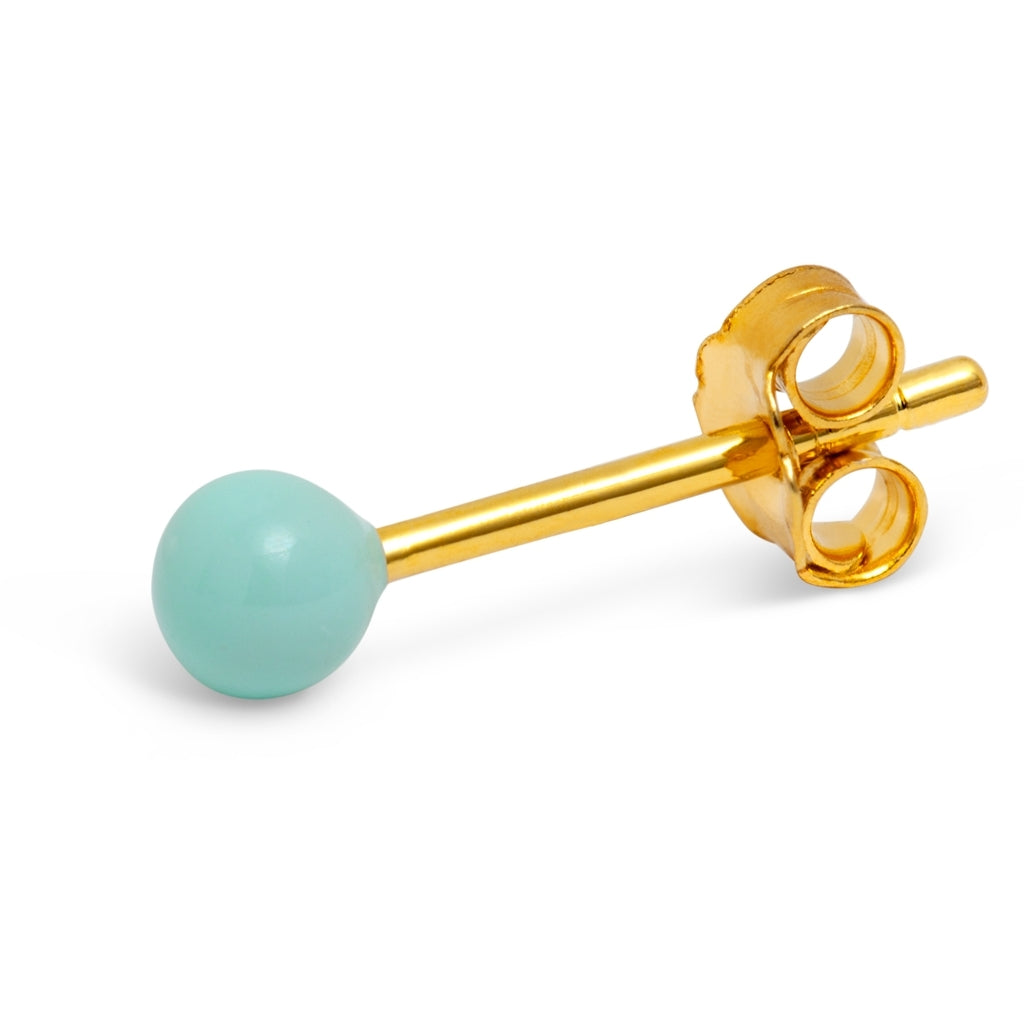 LULU Copenhagen Color Ball boucle d'oreille 1 pièce Ear stud, 1 pcs Mint