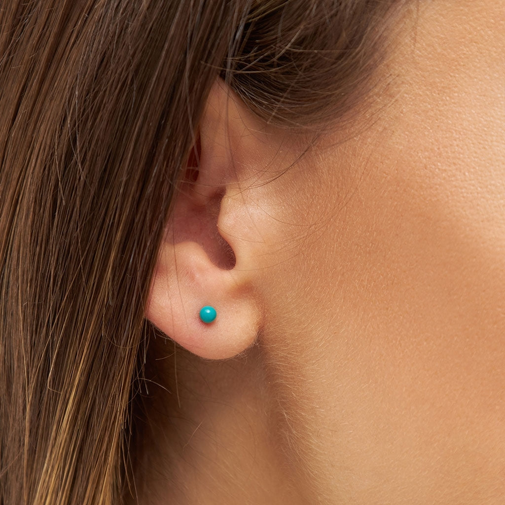 LULU Copenhagen Color Ball boucle d'oreille 1 pièce Ear stud, 1 pcs Petrol