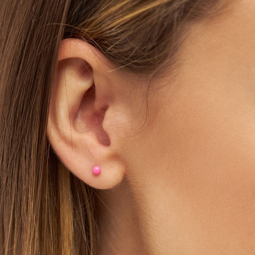 LULU Copenhagen Color Ball boucle d'oreille 1 pièce Ear stud, 1 pcs Pink