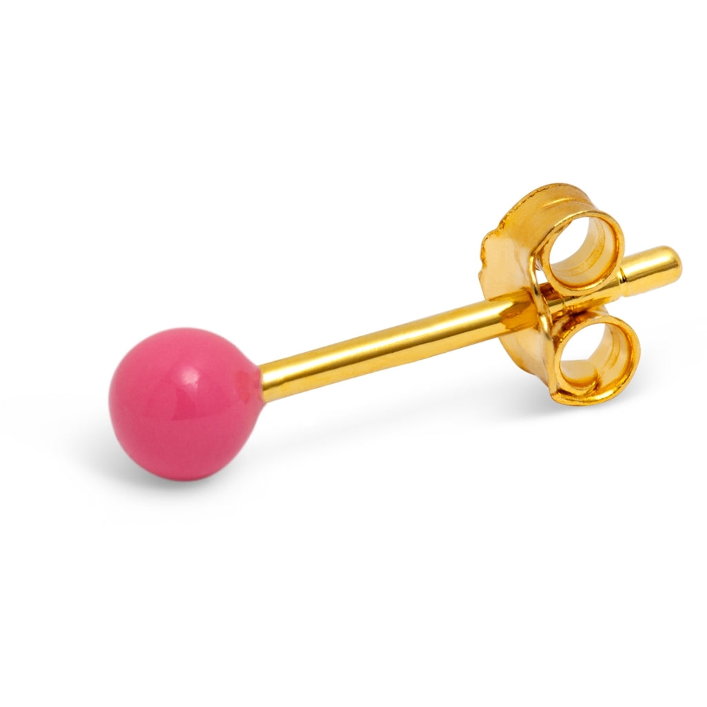 LULU Copenhagen Color Ball boucle d'oreille 1 pièce Ear stud, 1 pcs Pink